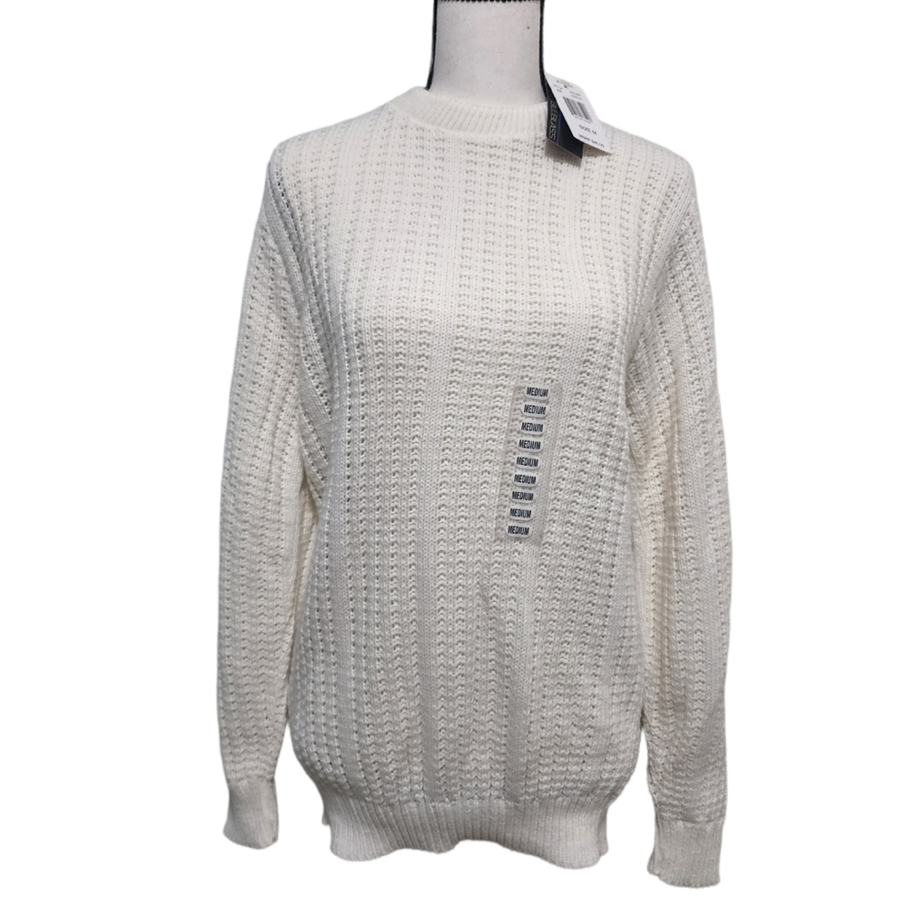 NWT Bill Blass Knitted Sweater | Cream Stretchable Sweater for Women Siz…